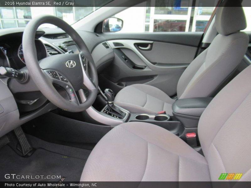 Red / Gray 2016 Hyundai Elantra SE