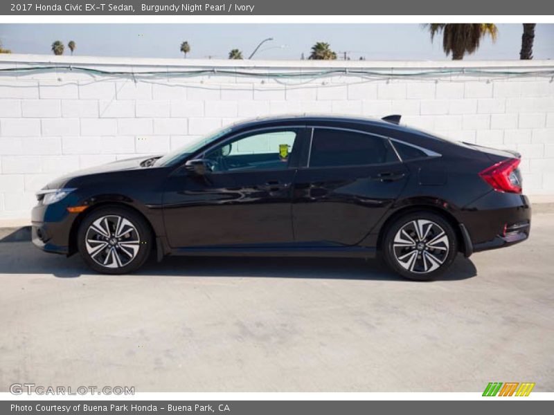  2017 Civic EX-T Sedan Burgundy Night Pearl