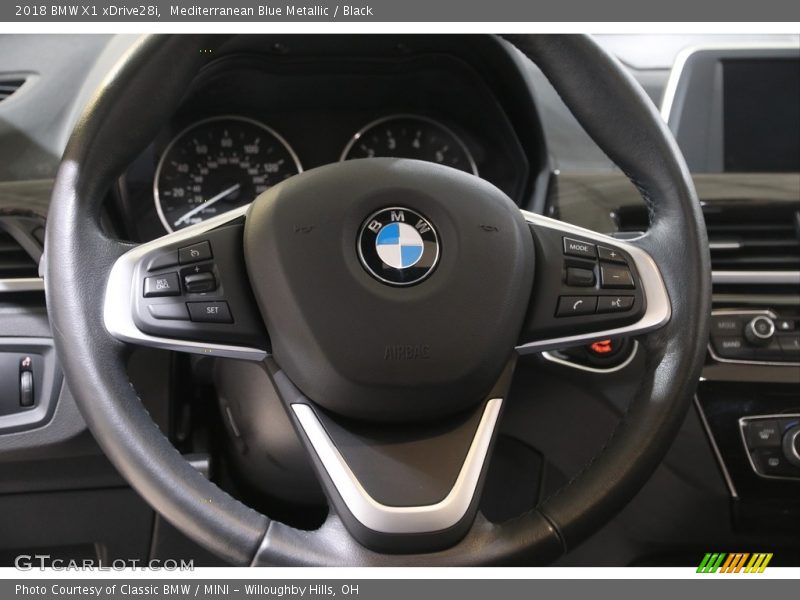 Mediterranean Blue Metallic / Black 2018 BMW X1 xDrive28i