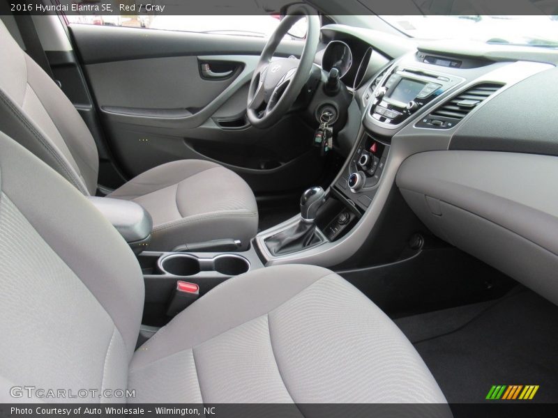 Red / Gray 2016 Hyundai Elantra SE