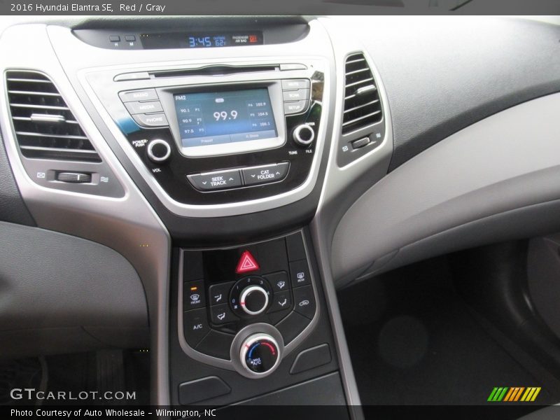 Red / Gray 2016 Hyundai Elantra SE
