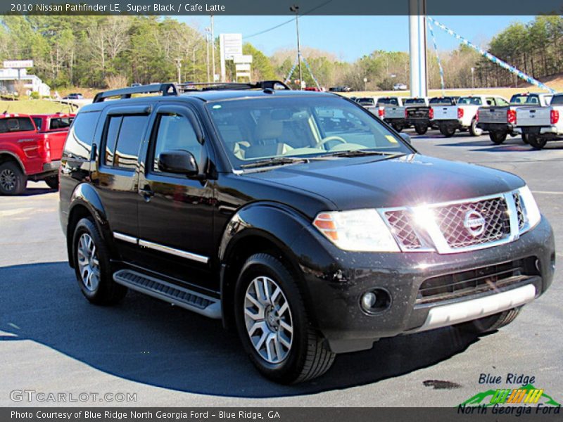 Super Black / Cafe Latte 2010 Nissan Pathfinder LE