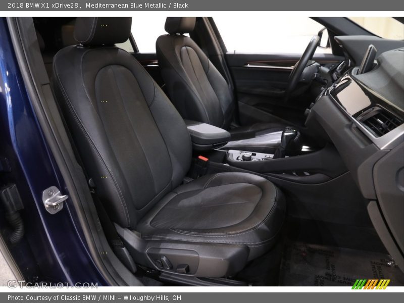 Mediterranean Blue Metallic / Black 2018 BMW X1 xDrive28i