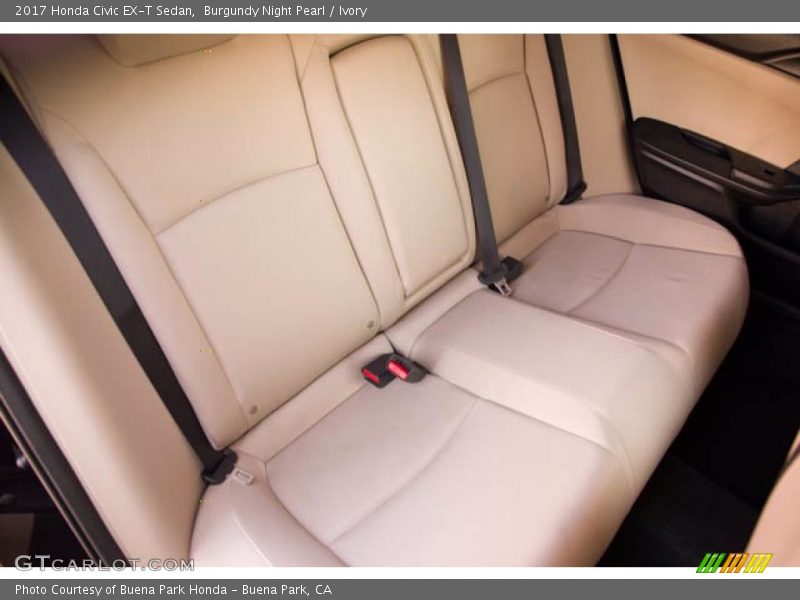 Rear Seat of 2017 Civic EX-T Sedan