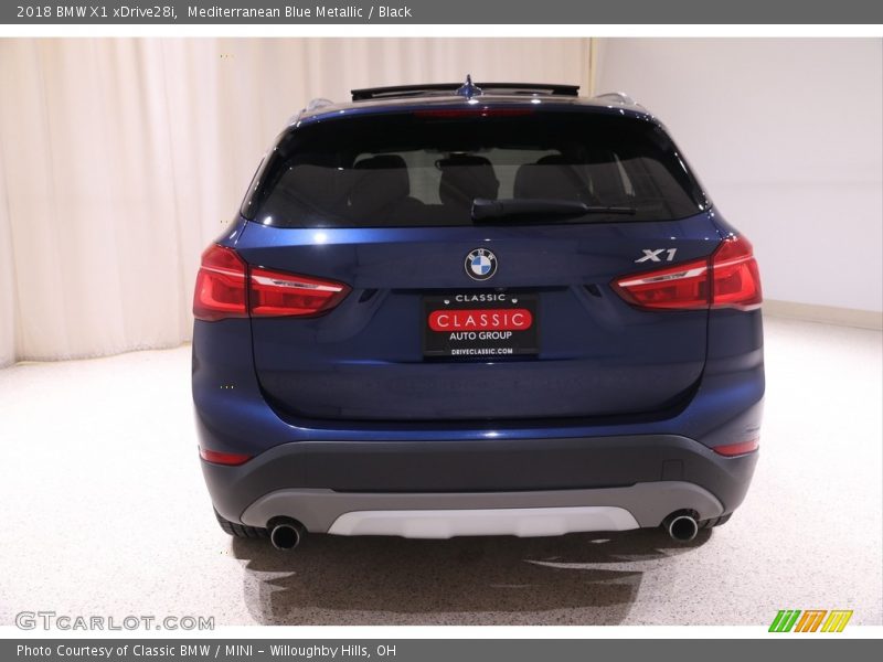 Mediterranean Blue Metallic / Black 2018 BMW X1 xDrive28i