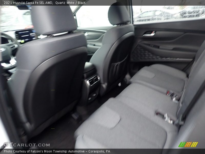 Quartz White / Black 2021 Hyundai Santa Fe SEL AWD