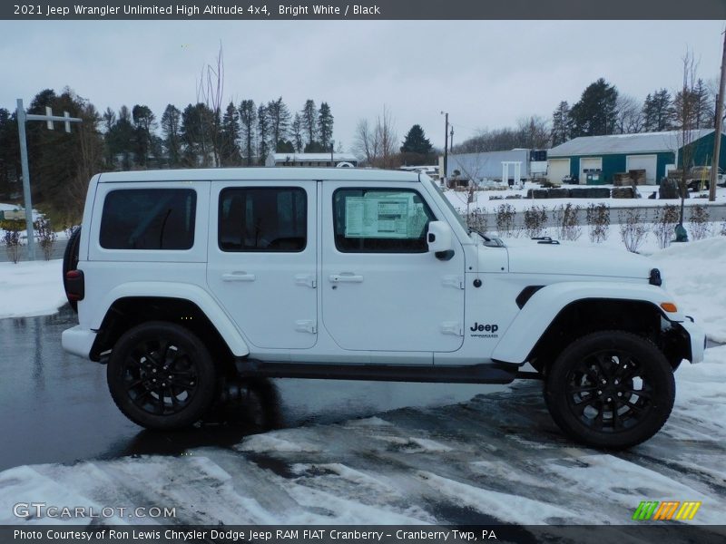Bright White / Black 2021 Jeep Wrangler Unlimited High Altitude 4x4