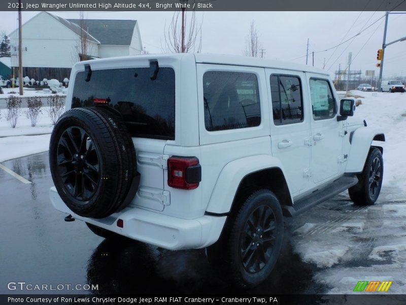 Bright White / Black 2021 Jeep Wrangler Unlimited High Altitude 4x4