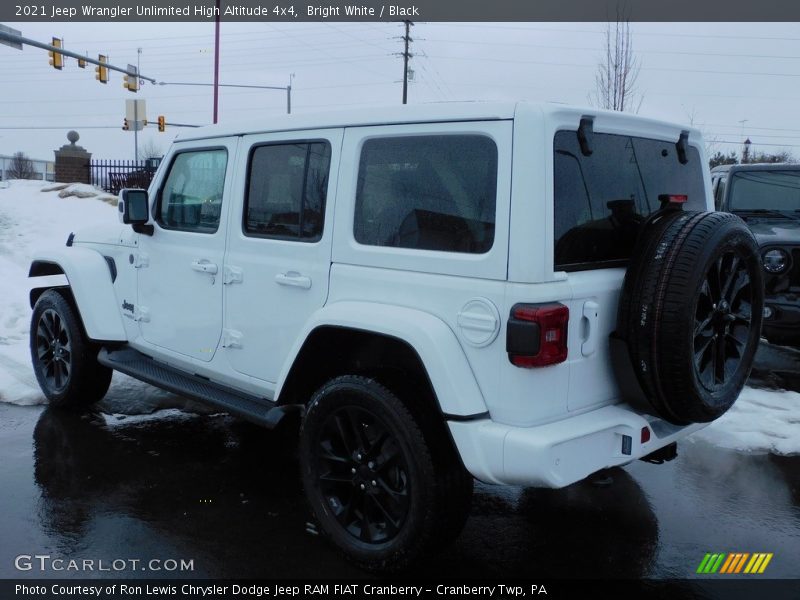 Bright White / Black 2021 Jeep Wrangler Unlimited High Altitude 4x4