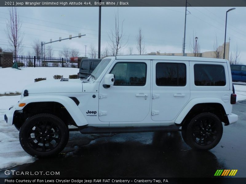 Bright White / Black 2021 Jeep Wrangler Unlimited High Altitude 4x4