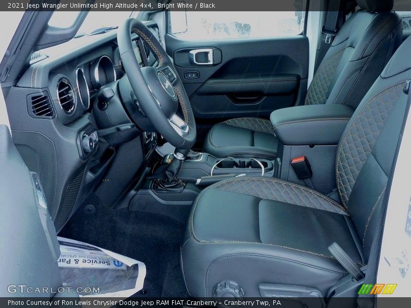 Bright White / Black 2021 Jeep Wrangler Unlimited High Altitude 4x4