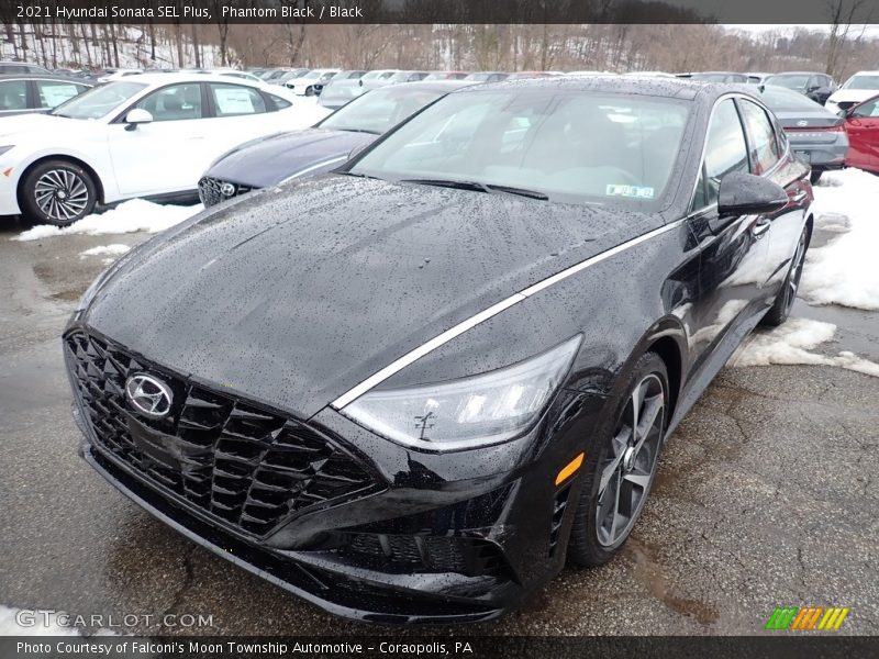 Phantom Black / Black 2021 Hyundai Sonata SEL Plus