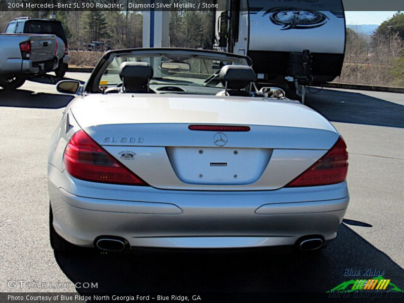 Diamond Silver Metallic / Stone 2004 Mercedes-Benz SL 500 Roadster