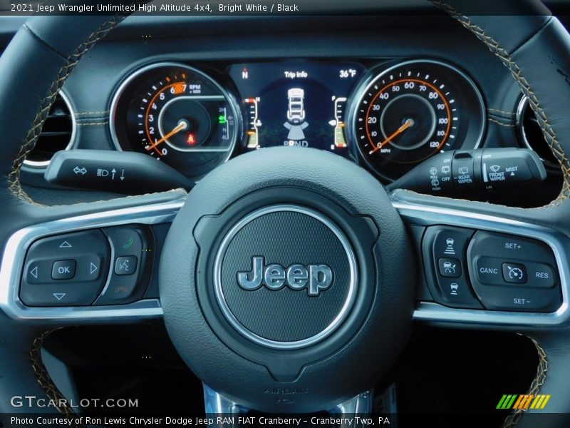 Bright White / Black 2021 Jeep Wrangler Unlimited High Altitude 4x4