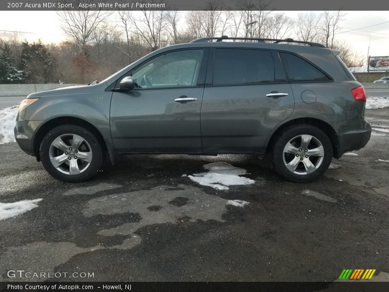 Aspen White Pearl / Parchment 2007 Acura MDX Sport