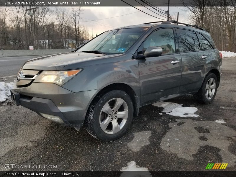 Aspen White Pearl / Parchment 2007 Acura MDX Sport