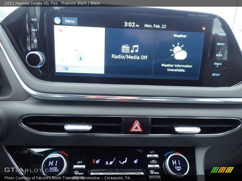Phantom Black / Black 2021 Hyundai Sonata SEL Plus