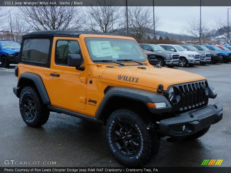 Front 3/4 View of 2021 Wrangler Willys 4x4