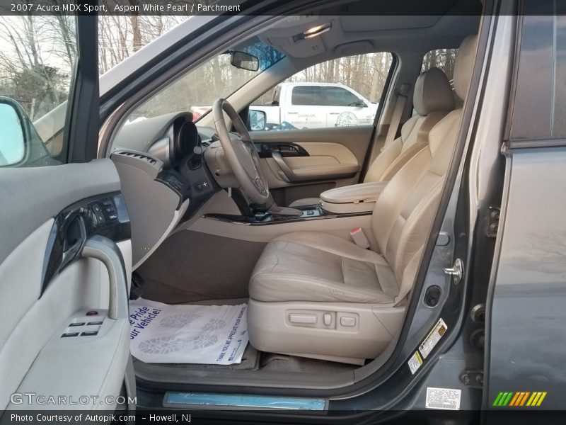 Aspen White Pearl / Parchment 2007 Acura MDX Sport