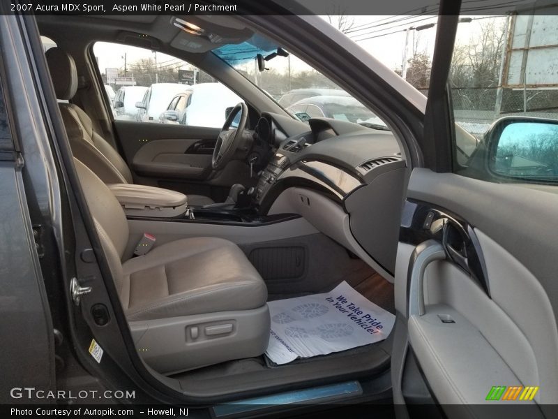 Aspen White Pearl / Parchment 2007 Acura MDX Sport