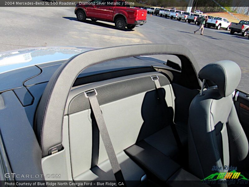 Diamond Silver Metallic / Stone 2004 Mercedes-Benz SL 500 Roadster