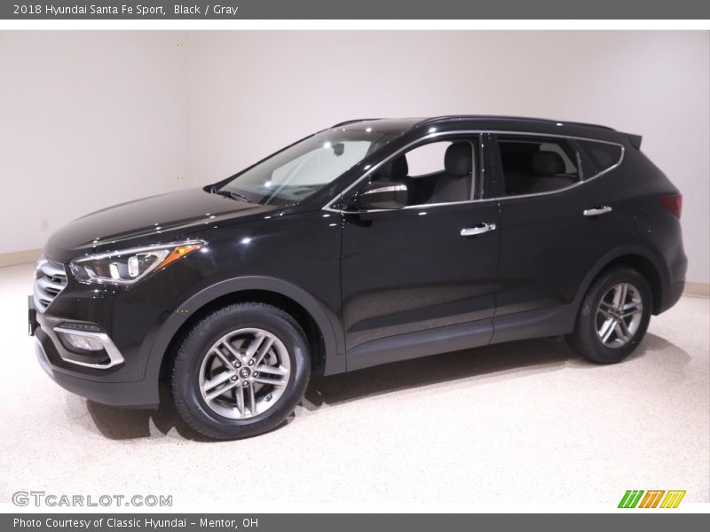 Black / Gray 2018 Hyundai Santa Fe Sport