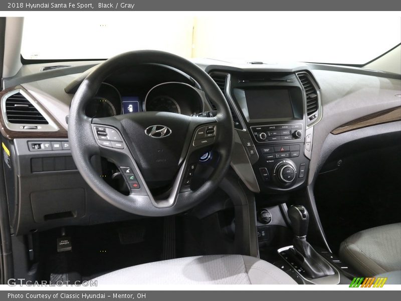 Black / Gray 2018 Hyundai Santa Fe Sport