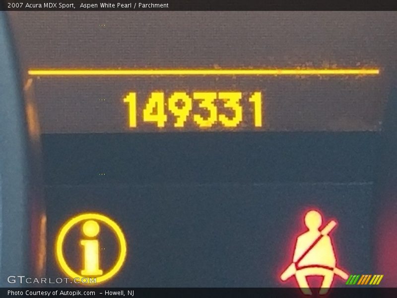 Aspen White Pearl / Parchment 2007 Acura MDX Sport