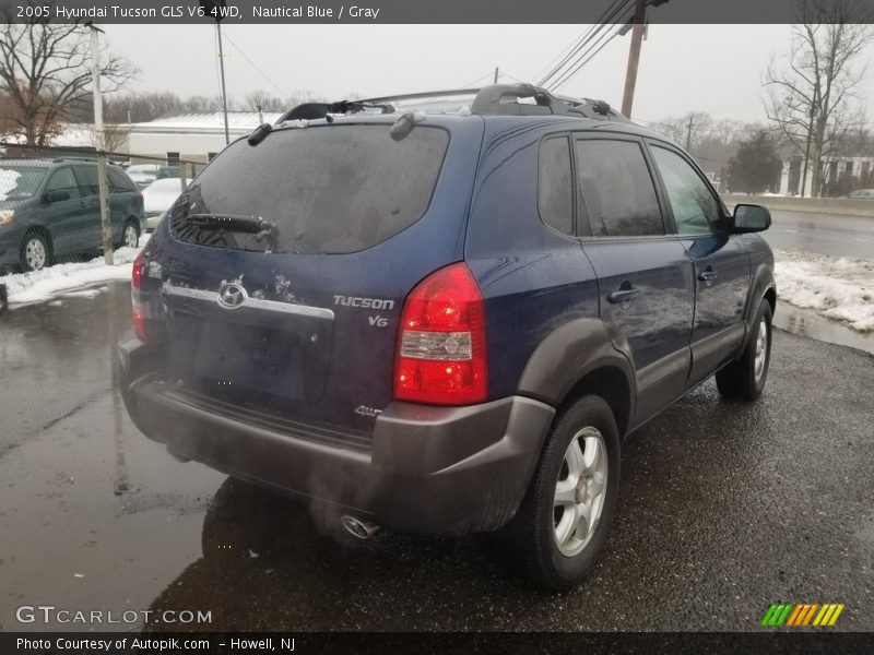 Nautical Blue / Gray 2005 Hyundai Tucson GLS V6 4WD