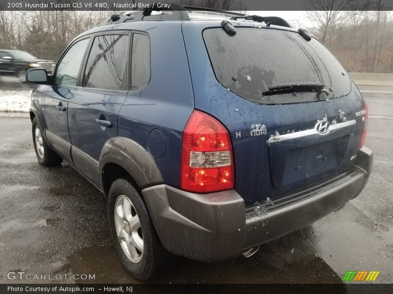 Nautical Blue / Gray 2005 Hyundai Tucson GLS V6 4WD