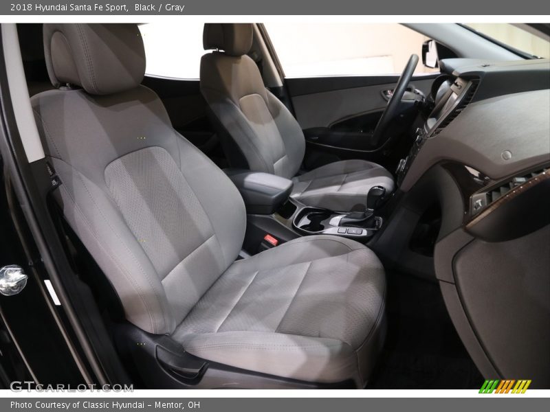 Black / Gray 2018 Hyundai Santa Fe Sport