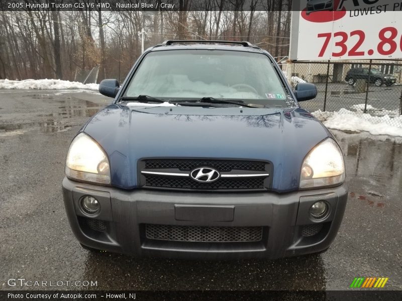 Nautical Blue / Gray 2005 Hyundai Tucson GLS V6 4WD