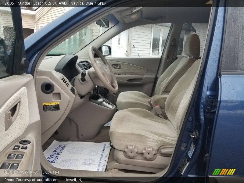 Nautical Blue / Gray 2005 Hyundai Tucson GLS V6 4WD
