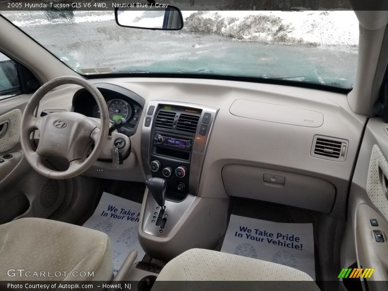 Nautical Blue / Gray 2005 Hyundai Tucson GLS V6 4WD