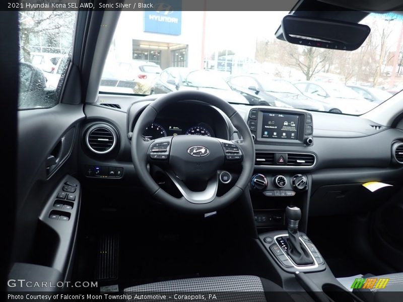 Sonic Silver / Black 2021 Hyundai Kona SEL AWD
