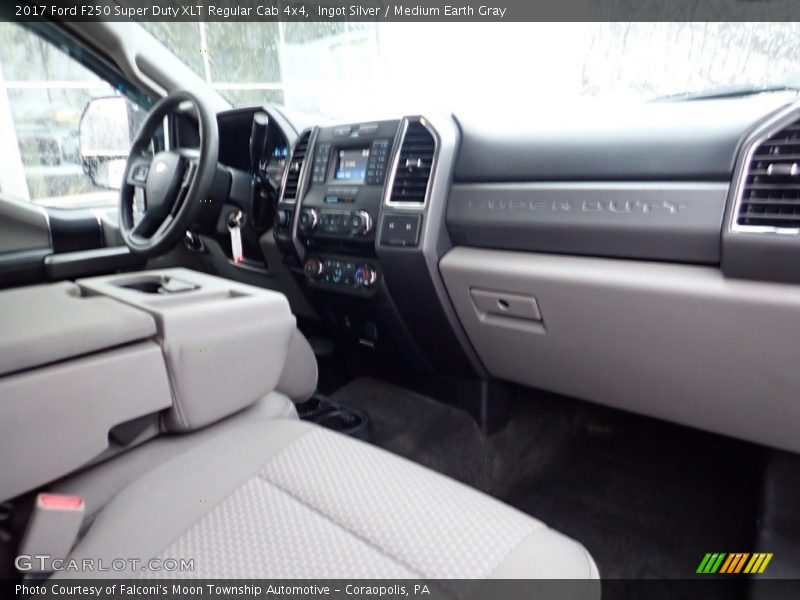 Ingot Silver / Medium Earth Gray 2017 Ford F250 Super Duty XLT Regular Cab 4x4