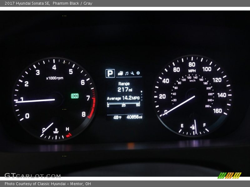 Phantom Black / Gray 2017 Hyundai Sonata SE