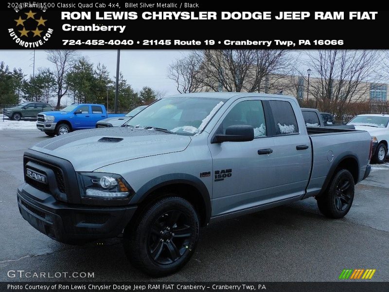 Billet Silver Metallic / Black 2021 Ram 1500 Classic Quad Cab 4x4