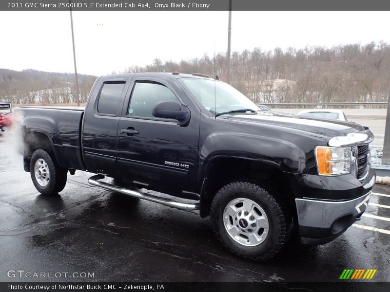 Onyx Black / Ebony 2011 GMC Sierra 2500HD SLE Extended Cab 4x4