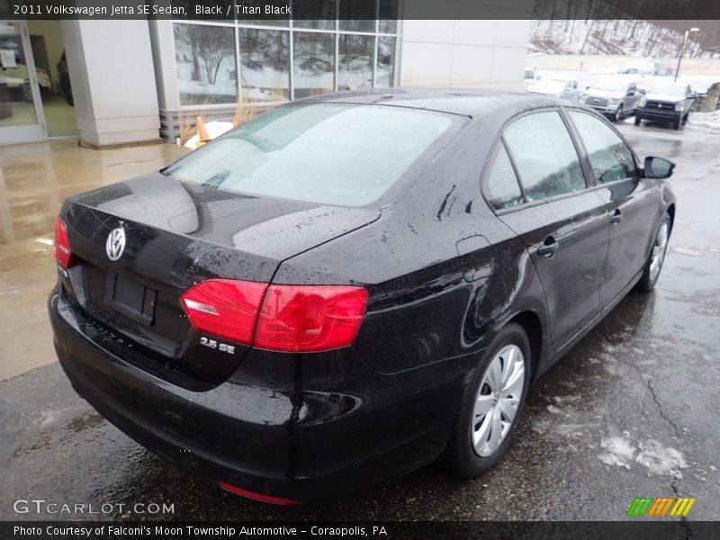 Black / Titan Black 2011 Volkswagen Jetta SE Sedan
