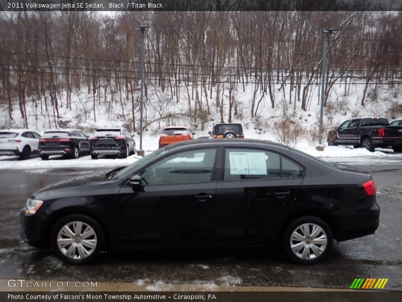 Black / Titan Black 2011 Volkswagen Jetta SE Sedan