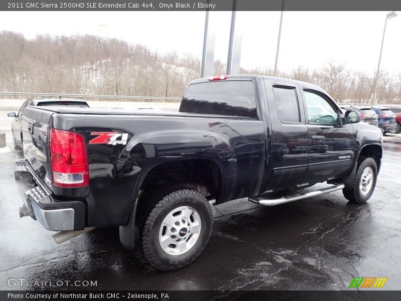 Onyx Black / Ebony 2011 GMC Sierra 2500HD SLE Extended Cab 4x4