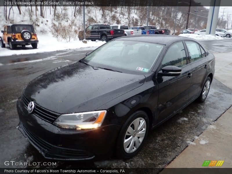 Black / Titan Black 2011 Volkswagen Jetta SE Sedan