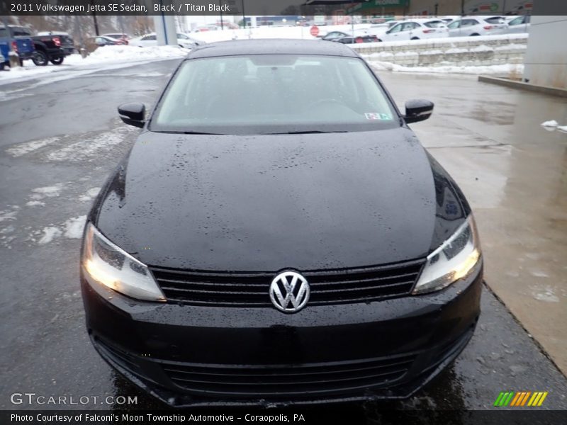 Black / Titan Black 2011 Volkswagen Jetta SE Sedan