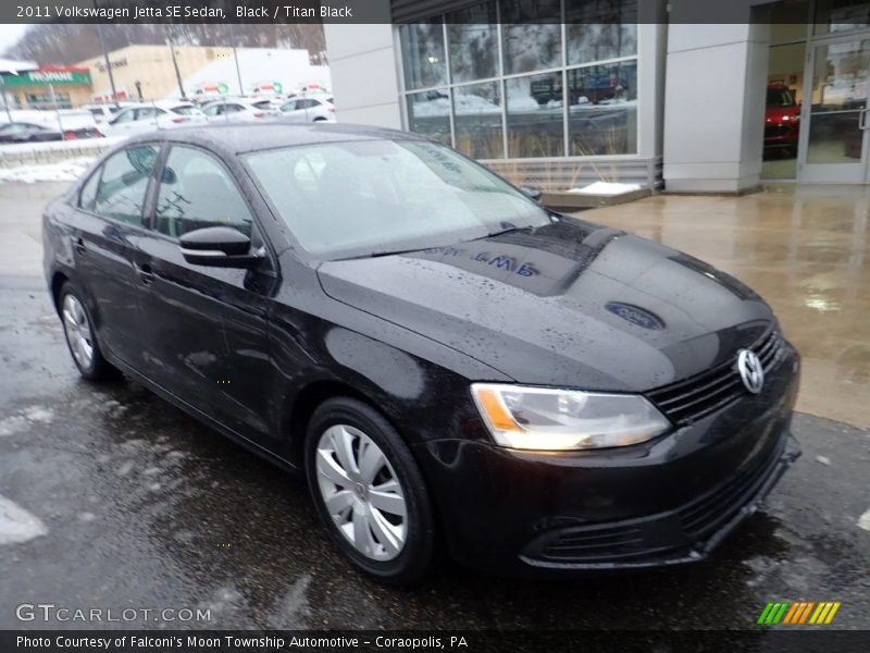 Black / Titan Black 2011 Volkswagen Jetta SE Sedan