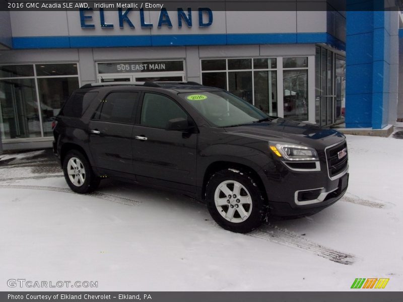 Iridium Metallic / Ebony 2016 GMC Acadia SLE AWD