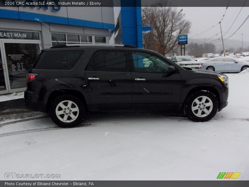 Iridium Metallic / Ebony 2016 GMC Acadia SLE AWD