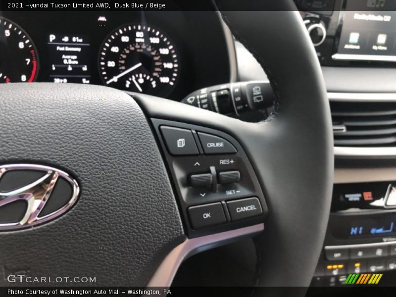 Dusk Blue / Beige 2021 Hyundai Tucson Limited AWD