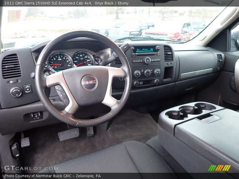 Onyx Black / Ebony 2011 GMC Sierra 2500HD SLE Extended Cab 4x4