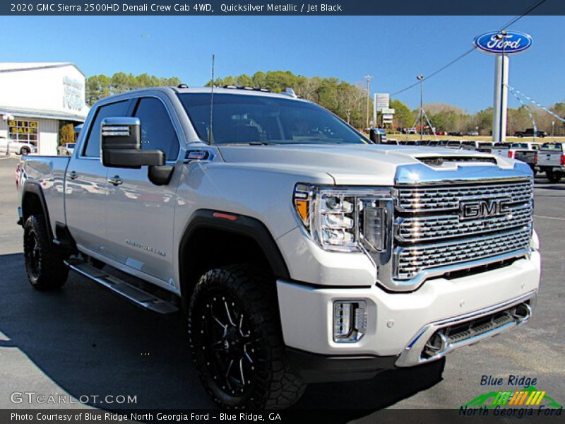 Quicksilver Metallic / Jet Black 2020 GMC Sierra 2500HD Denali Crew Cab 4WD